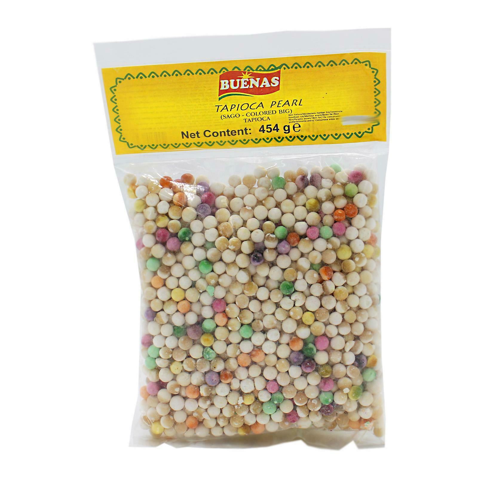 TAPIOCA PEARL SAGO COLORED BIG 454G BUENAS emarket.fi