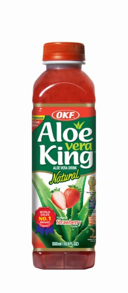 STRAWBERRY ALOE VERA DRINK 500ML ALOE VERA KING | emarket.fi