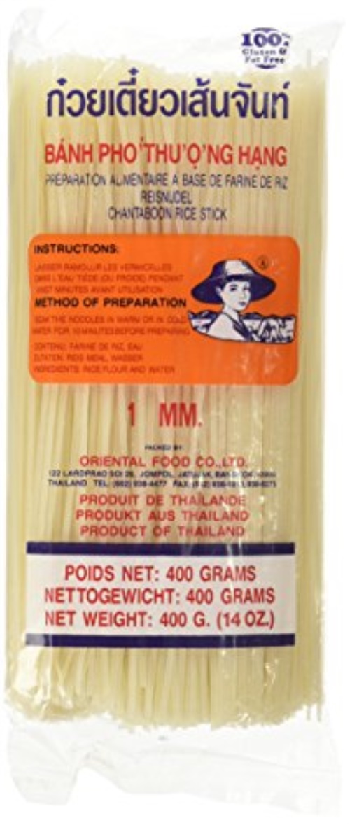 1MM CHANTABOON RICE STICK 400G ORIENTALFOOD emarket.fi